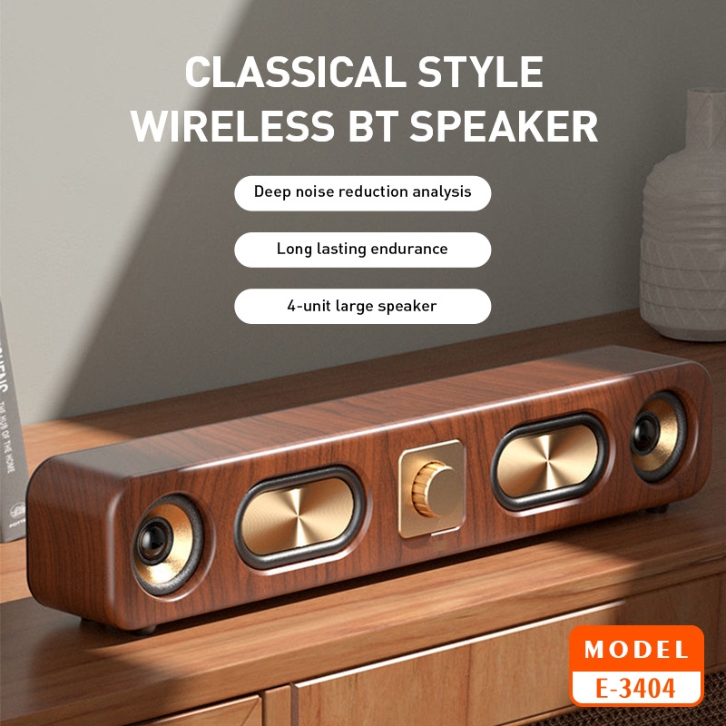 Audio Music Center - Luxuriöses Klangerlebnis 2024, neue stilvolle Retro-Home-Wireless-Bluetooth-Lautsprecher,