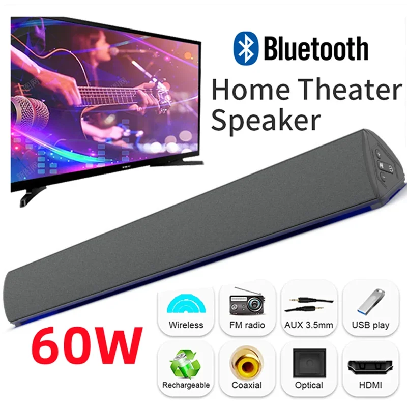 Audio Music Center - 60w drahtlose TV-PC-Sound bar Bluetooth-Lautsprecher Heimkino