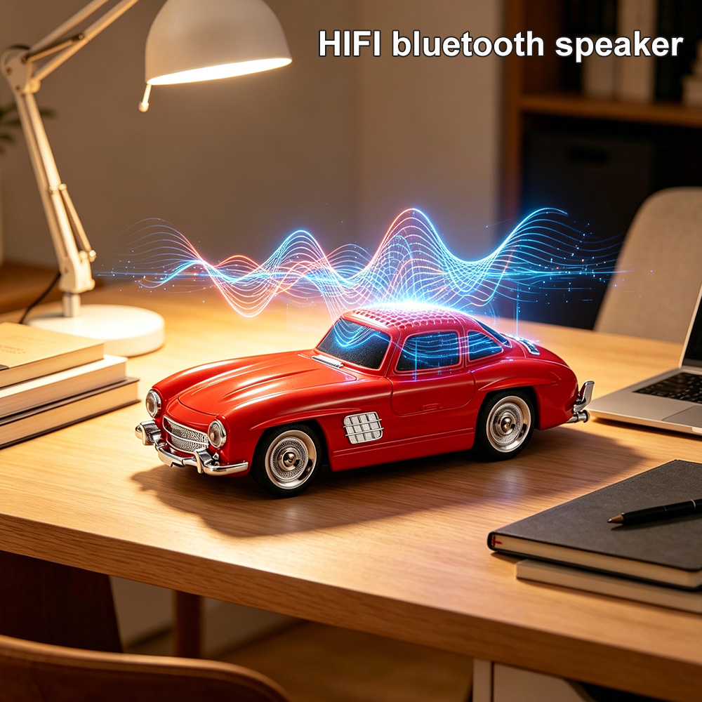 Amazon Music Audio Quality - WS300SL Retro Kabelloser Bluetooth-Lautsprecher, wiederaufladbar, HIFI,