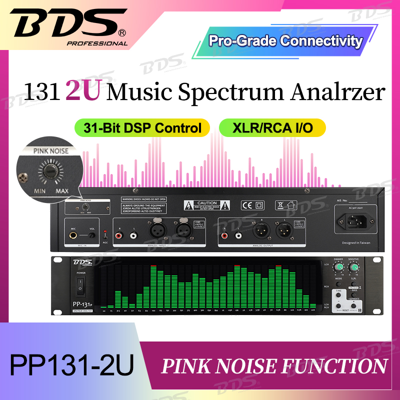 Audio To Music Generator - BDS PP-131P Rackmount-Audianalysator mit 31 Segmenten,
