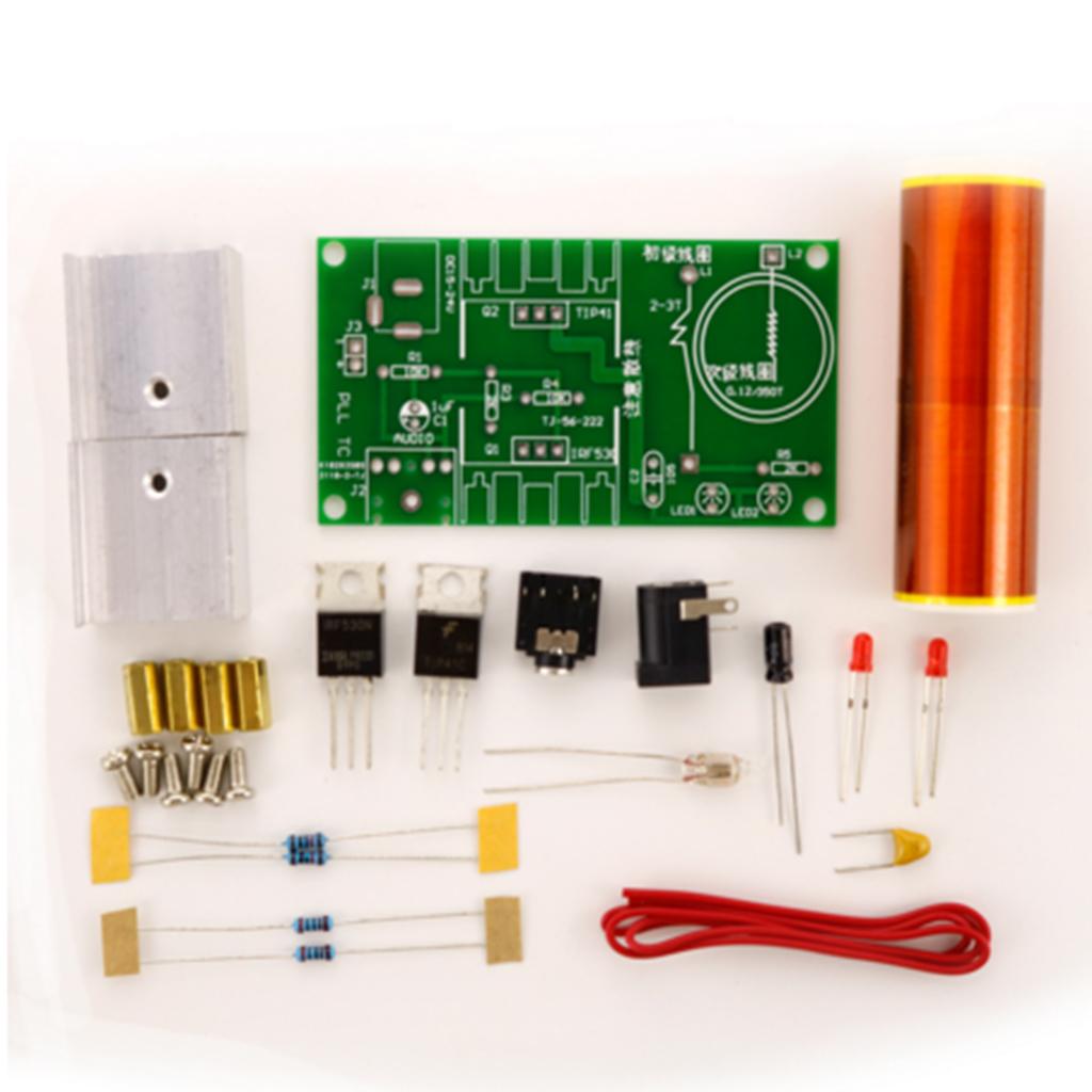 Audio To Music Generator - Tesla-Spule Plasma-Lautsprecher DIY-Kit 15W Mini-Musik-Lichtbogengenerator für