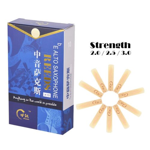 Saxophone Reed Pack - 10er Pack Altsaxophon Saxophonblätter Stärke 3.0