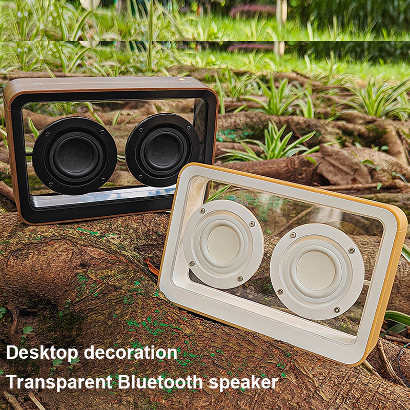 Amazon Music Audio Quality - Kreativer transparenter Bluetooth-Lautsprecher mit zwei Hupen,