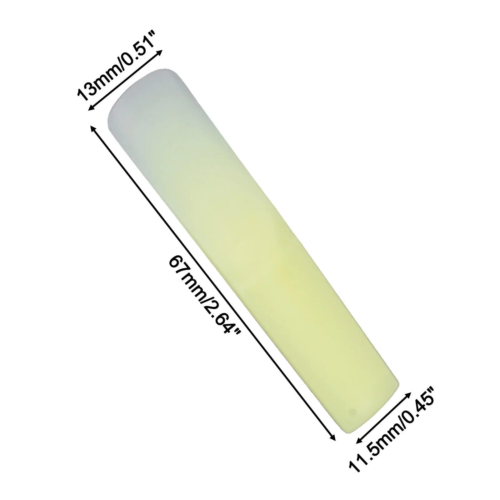 Saxophone Reed Pack - 3er-Pack Klarinettenblätter, Harzblätter, Kunstharz, Klarinettenblatt, Stärke