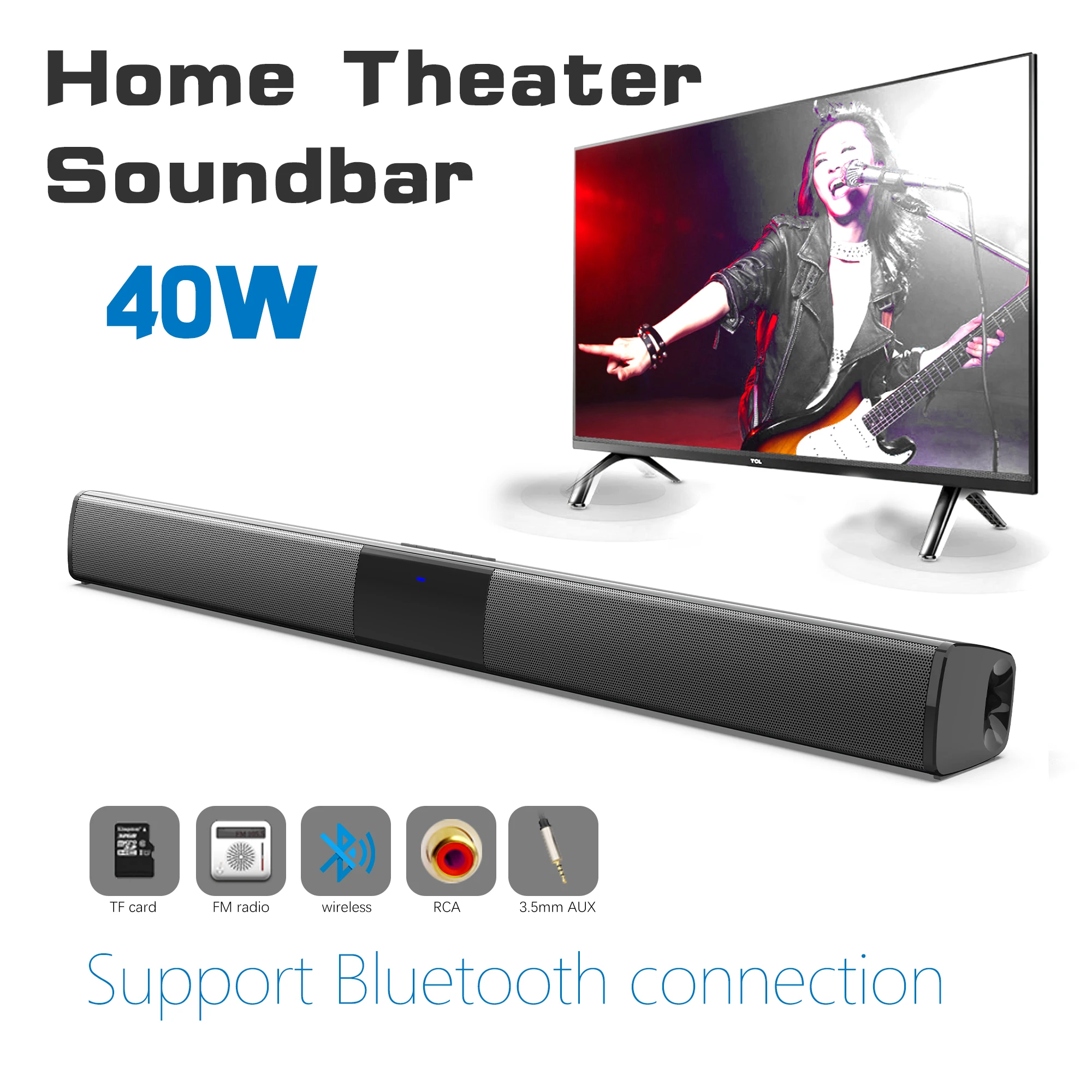 Audio Music Center - 40W High Power Soundbar für TV