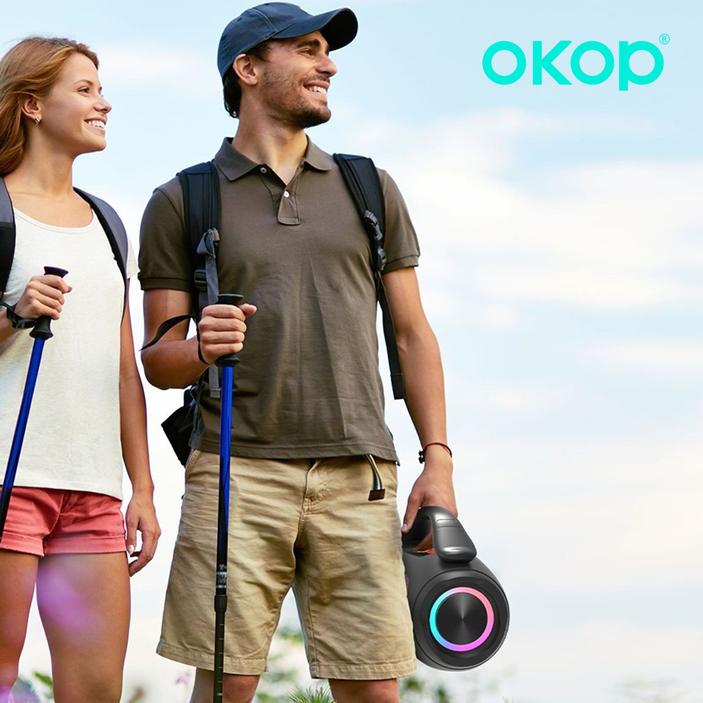 Amazon Music Audio Quality - OKOP Bluetooth-Lautsprecher, KI-Lautsprecher, leistungsstarker, hochwertiger Home-Audio,
