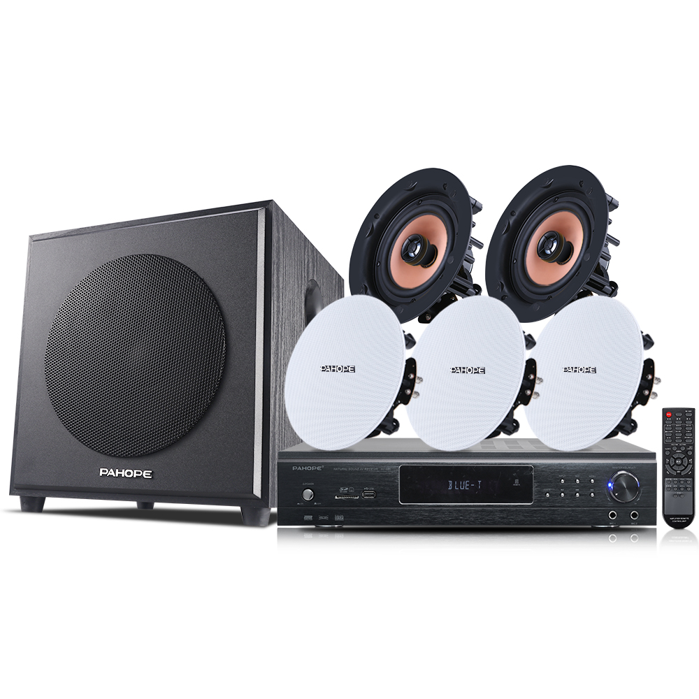 Audio Music Background - 5.1 Heimkino-Deckenlautsprecherset, Hintergrundmusik, Wohnzimmer, eingebettetes kombiniertes