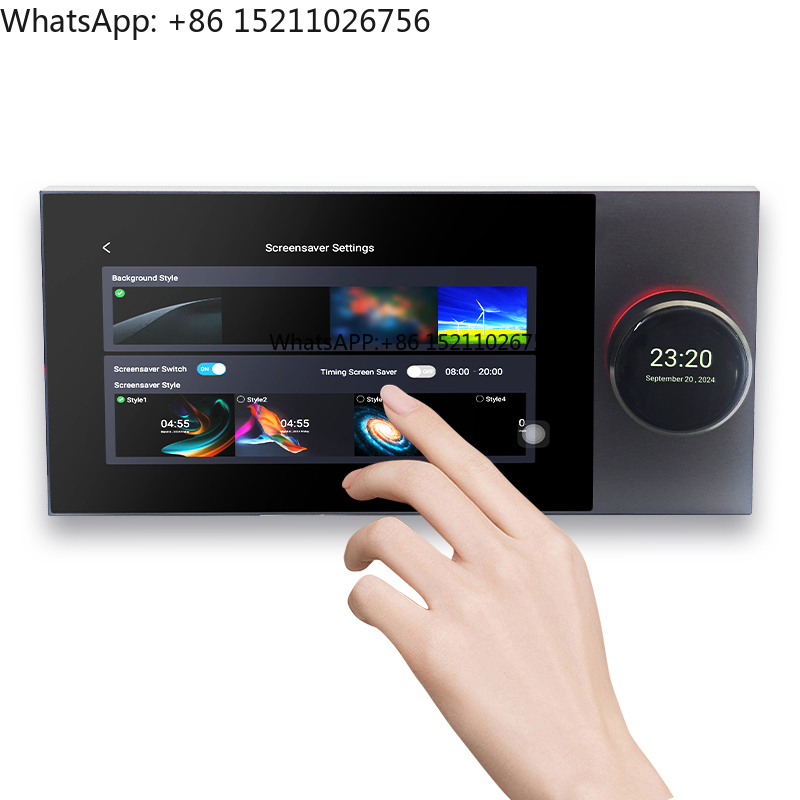 Audio Music Background - 7-Zoll-Hintergrundmusik-Host mit Android 11, Zwei-Zonen-Musikwiedergabe, Audio-Verstärker,