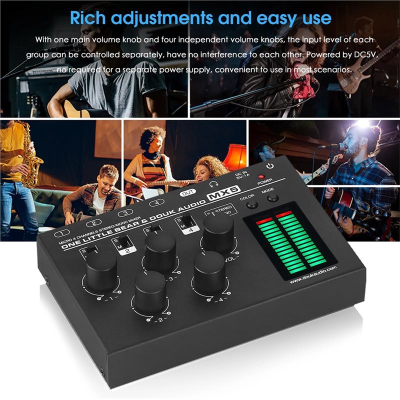 B67C Für Douk Audio MX5 4-Kana – Audio Mixer 4 Channel Bewertung und Preis