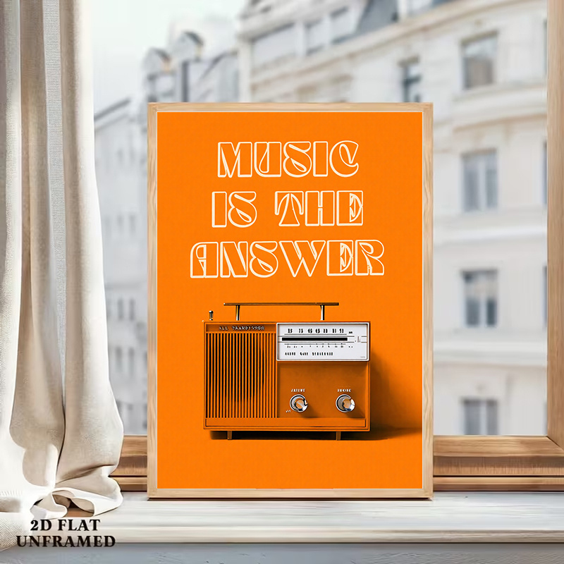 Vintage-Radio-Wandkunst, rahme – Audio Music Background Bewertung und Preis