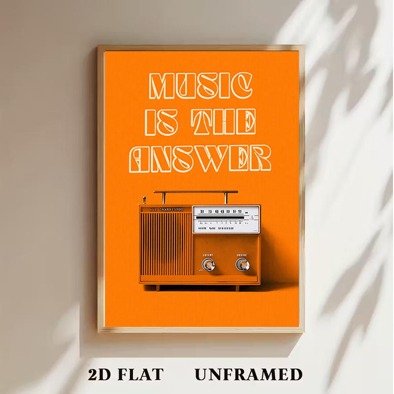 Vintage-Radio-Wandkunst, rahme – Audio Music Background Bewertung und Preis
