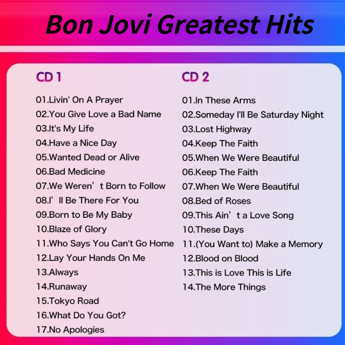 Bon Jovi Greatest Hits The Ult – Audio Music Only Bewertung und Preis