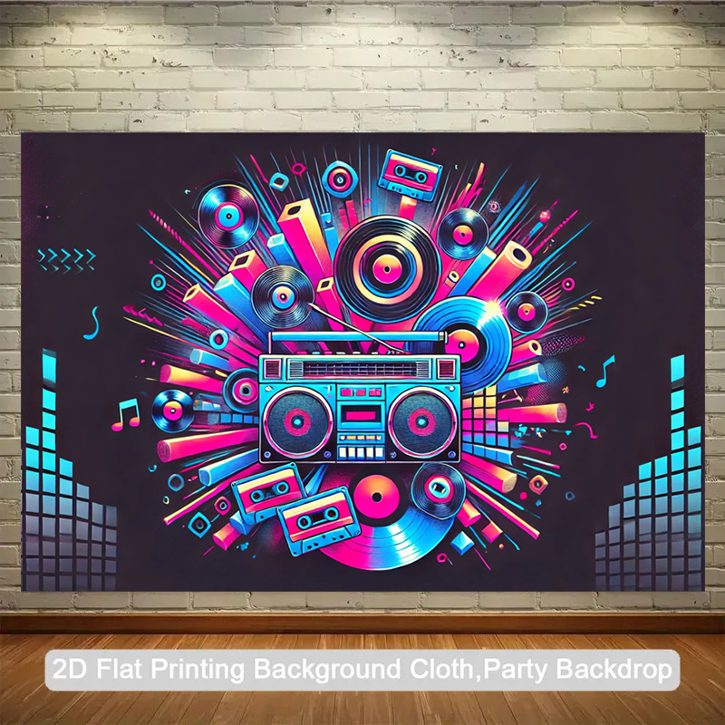 2D flaches, einteiliges Produk – Audio Music Background Bewertung und Preis