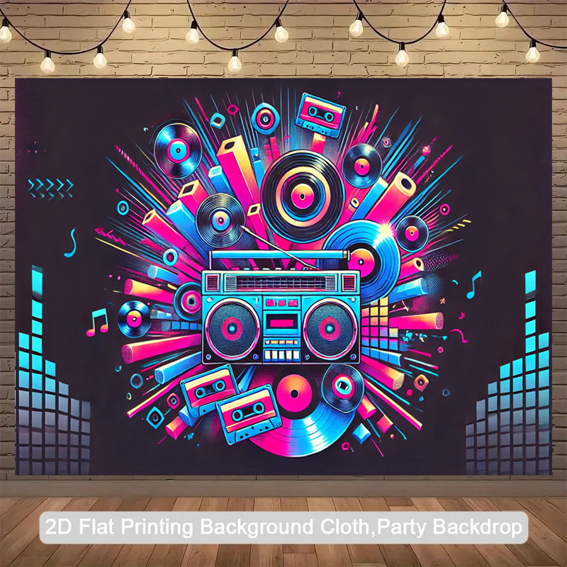 2D flaches, einteiliges Produk – Audio Music Background Bewertung und Preis