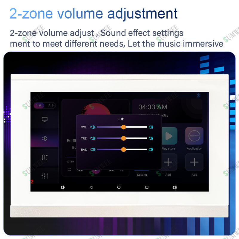 7 Zoll Touchscreen 2-Zonen Sma – Audio Music Background Bewertung und Preis