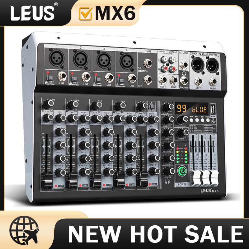 LEUS MX6 Kanal 99 DSP Effekt A – Audio Mixer 4 Channel Bewertung und Preis