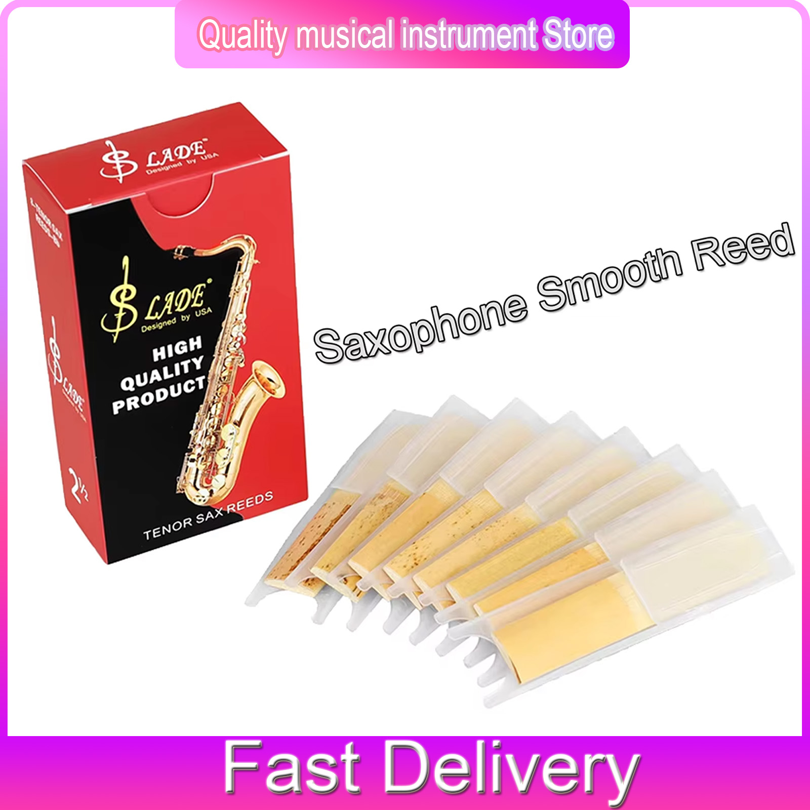 SLADE Bb-Pack mit 8 Stück Mitt – Saxophone Reed Pack Bewertung und Preis