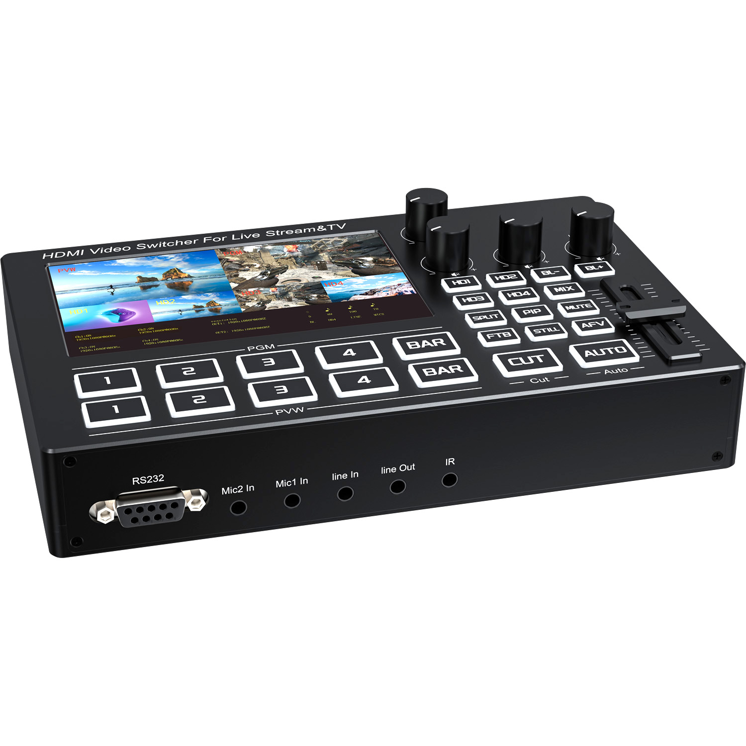 1080P 4-Kanal HDMI Live-Stream – Audio Mixer 4 Channel Bewertung und Preis