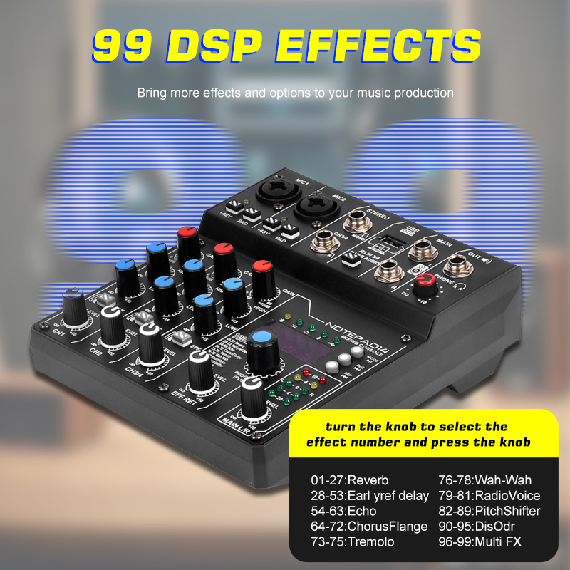 Direkt vom Hersteller NXG AD14 – Audio Mixer 4 Channel Bewertung und Preis
